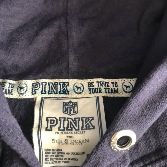 PINK NFL NEW ENGLAND PATRIOTS HOODIE - Picture 5 of 6